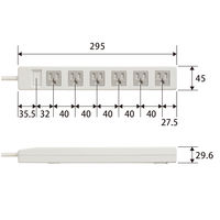 延長コード 電源タップ コンセント 2.5m 3ピン 6個口 ほこり防止 磁石付 白 T-T1D-3625WH エレコム 1個（直送品）