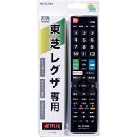 エレコム かんたんTVリモコン第2弾/東芝・レグザ用/ブラック ERC-TV02BK-TO 1個