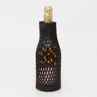 シモジマ ネットキャップ（ワイン用） シルバーブラック 1袋（10枚入）