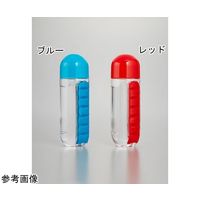 アズワン お薬ケース付ボトル レッド 65-1336-58 1個（直送品）