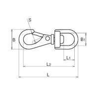 浅野金属工業 AKフックA型 AK1012 1個（直送品）