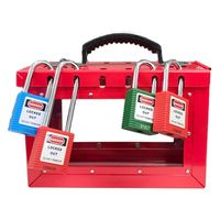 セーフラン安全用品 グループロックアウト用ボックス【透明】 J2604-TP 1個（直送品）