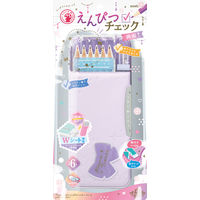 ソニック 筆箱 えんぴつチェック両面筆入 Wシート補強 うかサポ リアナティアラ バイオレット FD-8228-V 1個