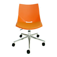 cerantola コスカスィーベルX クッション チェア オレンジ koskasw-xc/or 1脚（取寄品）