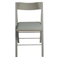 arrmet ポケットクッション 折り畳みチェア グレー POCC-GY 1セット(2脚入)（取寄品）