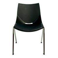 cerantola コスカクッション スタッキングチェア ブラック 2koska/c/bk 1セット(2脚入)（取寄品）