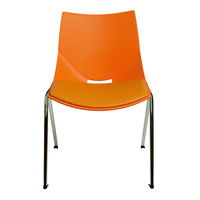 cerantola コスカクッション スタッキングチェア オレンジ 2koska/c/or 1セット(2脚入)（取寄品）