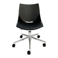 cerantola コスカスィーベルX クッション チェア ブラック koskasw-xc/bk 1脚（取寄品）