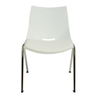 cerantola コスカクッション スタッキングチェア ホワイト 2koska/c/wh 1セット(2脚入)（取寄品）