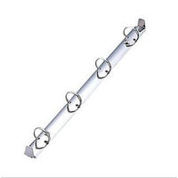 【在庫一掃！】リヒトラブ Ａ４　４穴　厚型カルテブック　グリーン　HB437-3 1冊（わけあり品）