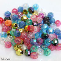 島村 カットビーズ デラックスDX 8mm シアン ASH-DX8C-8 1セット(200個×5袋)