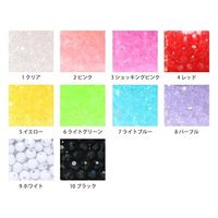 島村 カットビーズ 200個入り ST 6mm パープル ASH-ST6C-8 1セット(5袋)（直送品）