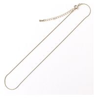 日本紐釦貿易(Nippon Chuko) 日本紐釦貿易 アジャスター付 ネックレスチェーン2本入り 40cm シルバー KE316-S　5袋（直送品）