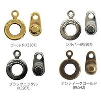 日本紐釦貿易(Nippon Chuko) 日本紐釦貿易 ニューホック 10個入り φ8mm アンティークゴールド KE542-AG　5袋（直送品）