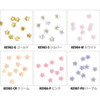 日本紐釦貿易(Nippon Chuko) 日本紐釦貿易 星型スパンコール 3g 約2mm ピンク KE986-P　10袋（直送品）