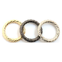 NBK 日本紐釦貿易 デザインカラビナ　ロープタイプ 34mm 1個入 ゴールド S27-304-34G-1P　5個（直送品）