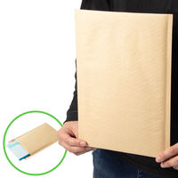 紺屋商事 クッション宅配封筒ネコポス・ゆうパケット最大(クラフトプチ) 4580417601084 1セット(1個×5)