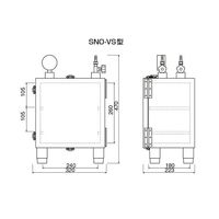 サンプラテック 真空脱泡装置 SNOーVS型 00395 1台 64-3683-03（直送品）