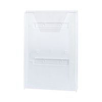 ハヤノ産業 壁掛ラック A4判 1列10段 クリア FPRW-101S-C 1個 64-0957-66（直送品）