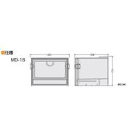 サンプラテック サンプラR ミニデシ(スモーク透明タイプ) MDー1SH 00057 1台 64-3682-36（直送品）