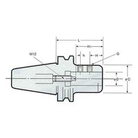 日研工作所 サイドロックホルダA型(エンドミル用) BT50-SLA20-105 1式 62-3631-78（直送品）