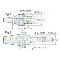 日研工作所 ゼロフィット型スリムチャック BT50-SZF16-165 1式 62-3639-70（直送品）