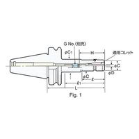 日研工作所 高速回転用スリムチャック BT50-SK13-200P 1式 62-3638-98（直送品）
