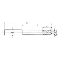 日研工作所 底付き用 NCセンサーリーマ ストレートシャンク NCS-53.0F 1式 62-3651-40（直送品）