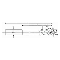 日研工作所 止り穴用右リード NCセンサリーマ ストレート RNS-9.0F 1式 62-3653-11（直送品）
