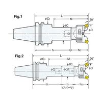 日研工作所 バランスカットボーリングバー(貫通穴・重板用) BT50-RAC32-225K 1式 62-3659-37（直送品）