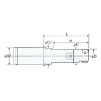 日研工作所 ストレートシャンクZMACボーリングバー K32-ZMAC25-100 1式 62-3661-08（直送品）