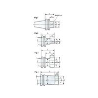 日研工作所 ボーリング用ベースホルダ NBT40-Q26-140 1式 62-3672-18（直送品）
