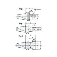 日研工作所 ボーリング用ベースホルダ MBT40-Q26-50 1式 62-3666-53（直送品）
