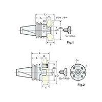 日研工作所 正面フライスアーバA型 MBT50-FMA38.1-45 1式 62-3668-11（直送品）