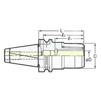 日研工作所 高速回転用ミーリングチャック MBT50-C16-105G 1式 62-3667-63（直送品）