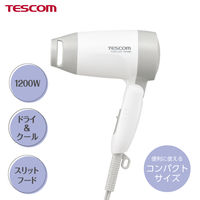 テスコム ヘアドライヤー 折りたたみ 軽量 コンパクト ホワイト TD105B-W 1個（直送品）