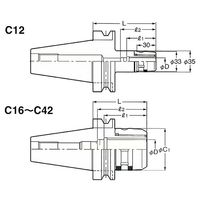 日研工作所 ミーリングチャック NBT40-C20-120 1式 62-3671-07（直送品）