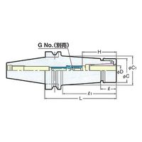 日研工作所 高速回転用スリムチャック NBT50-SKT20C-165P 1式 62-3678-08（直送品）