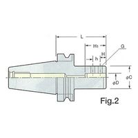日研工作所 2LOCKサイドロックホルダ(ドリル用) NBT50-SL40C-105 1式 62-3678-18（直送品）