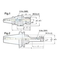 日研工作所 ゼロフィット型スリムチャック NBT50-SZF6C-165 1式 62-3678-63（直送品）