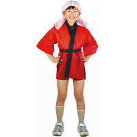 アーテック カラー不織布ハッピ 園児用 C 赤 4050 1枚