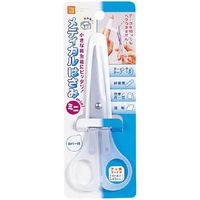 デビカ メディカルはさみ・ミニ フッ素加工 カバー付 ホワイト(白) 040863 1個