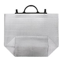 モロフジ 手提げ保冷角底袋 中 黒取手 004712139 1袋(10枚)