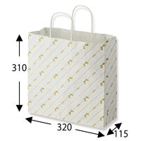 シモジマ 25チャームバッグ 3才 斜線リボン 003256300 1袋(50枚)