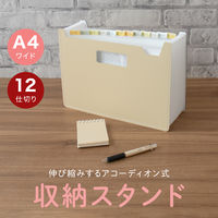 セキセイ パピエリ ドキュメントスタンド A4 13P クリーム FB-2380-52 1冊