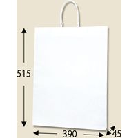 シモジマ Pスムースバッグ 39ー4 白無地 003155100 1袋(25枚)