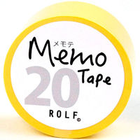 プリントインフォームジャパン gnotes ロール付箋 メモテープ メモテ 20mm幅×10m イエロー 1309-0064-0020 1個