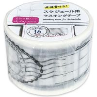 ワールドクラフト スケジュール用マスキングテープ スタンプ 幅30mm×7m ミシン目入り W01-TM30-0012 1個