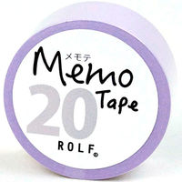 プリントインフォームジャパン gnotes ロール付箋 メモテープ メモテ 20mm幅×10m パープル 1309-0038-0020 1個
