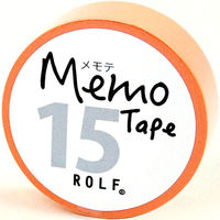 プリントインフォームジャパン gnotes ロール付箋 メモテープ メモテ 15mm幅×10m オレンジ 1308-0065-0510 1個